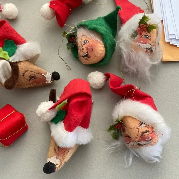 Vintage Annalee tree ornaments (14) - Picture 1 of 9